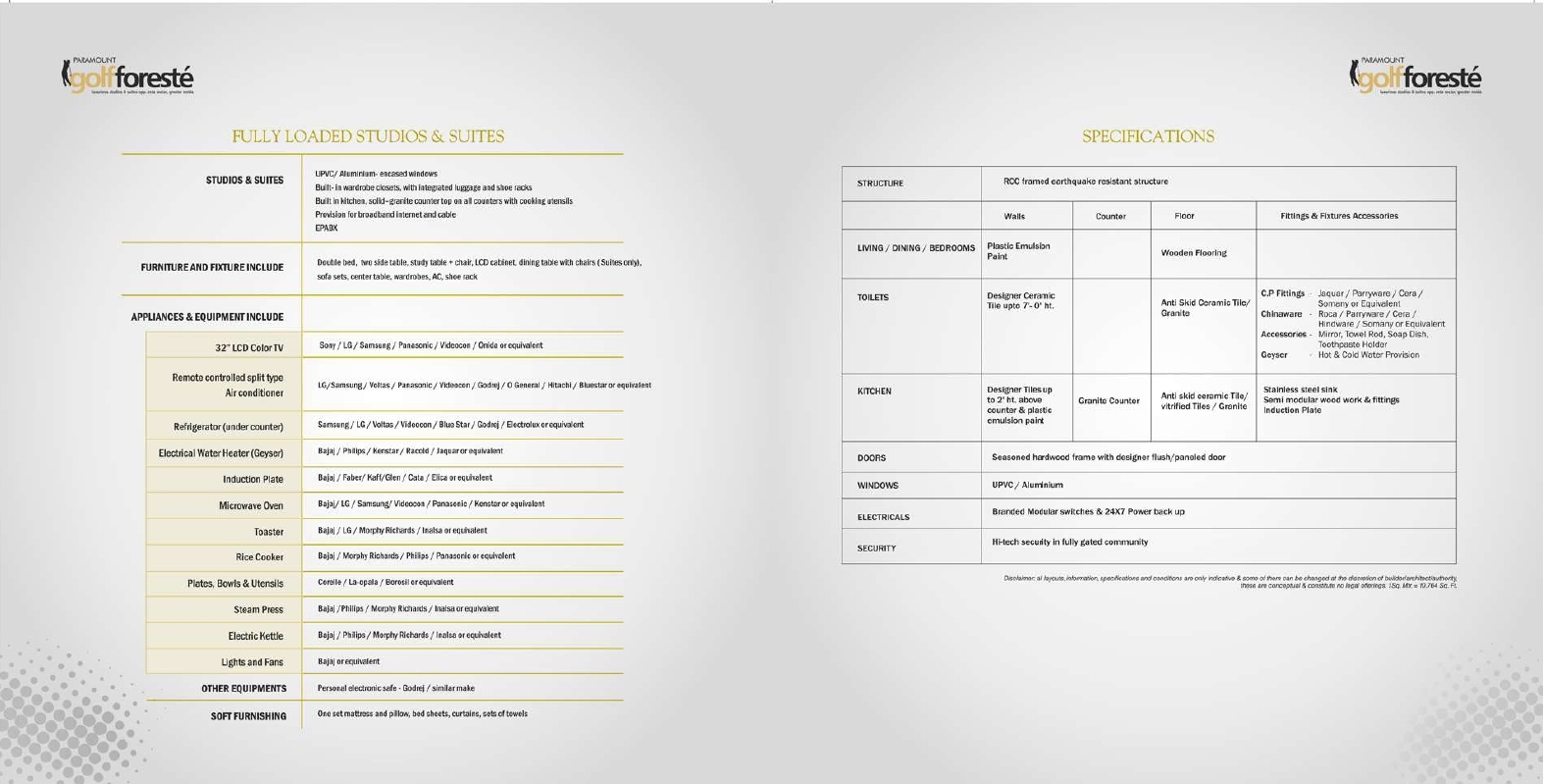 Specifications